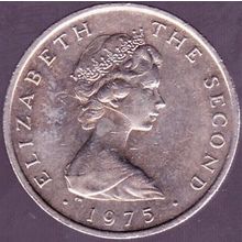 1975 Isle of Man 10 New Pence Coin
