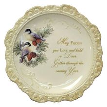 Elegant Ceramic Decorative Plate 'May Friends You Love'