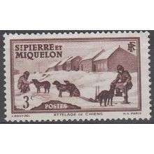 Saint-Pierre & Miquelon 1938 Michel 171 O Cote (2007) 3.20 € Attelage