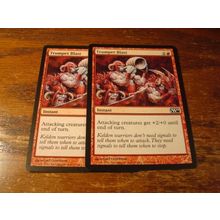 Magic the Gathering, MTG, 2-cards, 1993-2009, TRUMPET BLAST