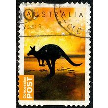 Australia 2014 Concession Used Stamp Animal Kangaroo .