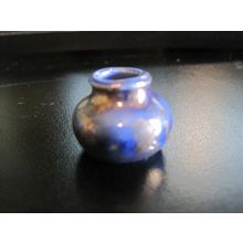 Dollhouse Miniature Blue Irridescent Vase