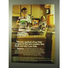 1975 Tide Detergent Ad - Hoover Packed a Free Coupon