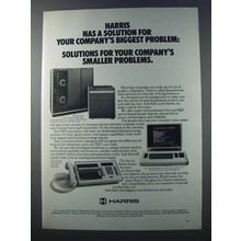 1981 Harris Super-minicomputer, Data Terminal, PBX Ad