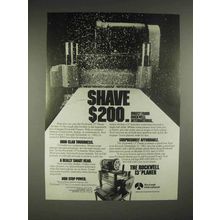 1983 Rockwell International 13" Planer Ad - Shave $200