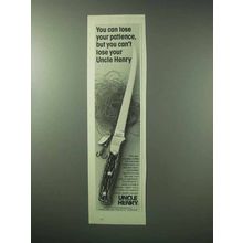 1983 Schrade Uncle Henry Steelhead 167 Knife Ad