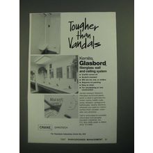 1987 Crane Dyrotech Kemlite Glasbord Ad - Tougher Than Vandals