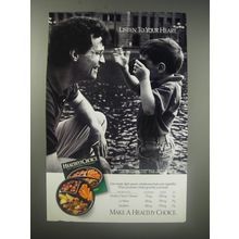 1990 Healthy Choice Dinners Ad - Listen to your heart