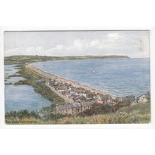 Torcross & Slapton Sands Devon A R Quinton Art Postcard 3611