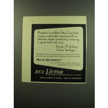 1949 RCA Victor Television Ad - Reception is excellent