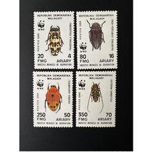 Madagascar Madagaskar 1988 Mi. 1157 - 1160 WWF Insekten Insects Insectes MNH