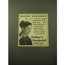 1960 Viking Book Advertisement - Friday's Footprint by Nadine Gordimer