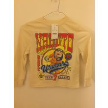 NEW Boys' Naruto Long Sleeve Beige XS (4/5) T-Shirt