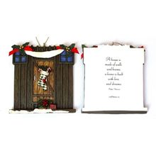 Roman Barn Door Ornament to Personalize