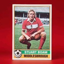 TOPPS FOOTBALL RED BACK 1977 #29 Middlesbrough Stuart Boam