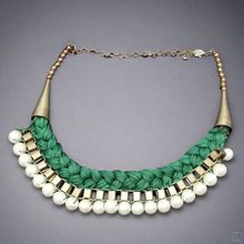 Green Braided Necklace