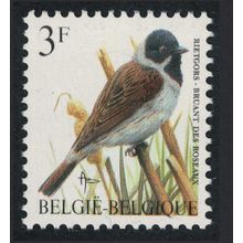Belgium Reed Bunting Bird Buzin 'Bruant des Roseaux' 3f Normal paper 1991