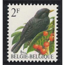 Belgium Blackbird Bird Buzin 'Merle Noir' 2f Normal paper 1992 MNH SG#3075