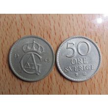 Sweden 1968 50 Ore Coin