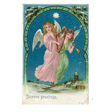 Sincere Greetings, Angels, Postcard