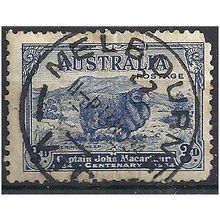 Australia 1934 SG151 3d Blue Fine Used (thin) ..