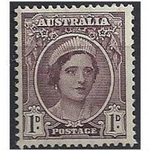 Australia 1943 SG203 1d Purple Brown Mounted Mint ..