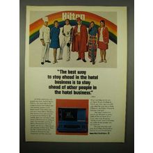 1973 Hilton Hotel Ad - The Best Way to Stay Ahead of Other People