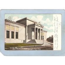 Rhode Island Pawtucket Postcard Deborah Cook Sayles Public Library~1054