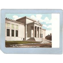 Rhode Island Pawtucket Postcard Deborah Cook Zayles Public LIbrary~1056