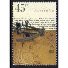 Australia 1998 Bass & Flinders - Sextant and Letter from Bass 45c Used