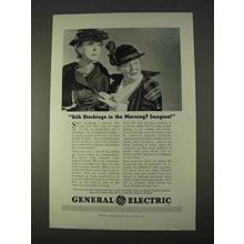 1940 General Electric Ad - Silk Stockings in Morning?