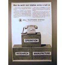 1962 Bell Telephone Ad - Best Service is Built On!