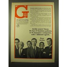 1965 Glens Falls Group Ad - Archie Worry? Never