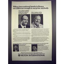 1973 Hilton International Hotels Ad - Kenya