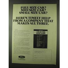 1973 Ford Motor Company Ad - Full Size Car?