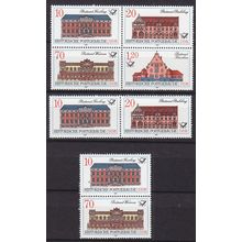 GERMANY DDR [1987] MiNr 3067-70 ( **/mnh ) [02] Bauwerke 4er 2er