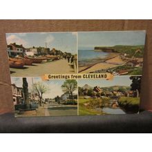 multiview, CLEVELAND, YORKSHIRE used postcard by E T W Dennis 1970 pm