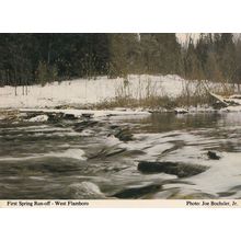 West Flamboro First Spring Run Off Canada Specator Newspaper Postcard