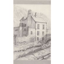 Kingsley Arms Pub Knighton Welsh Newsagent Vintage Postcard