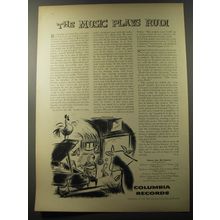 1953 Columbia Records Ad - The music plays Rudi