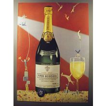 1953 Piper-Heidsieck Champagne Ad - Piper Brut Piper-Heidsieck