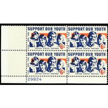 1342, Mint NH 6¢ Colors Shifted Left Freak Error PB W/Normal * Stuart Katz