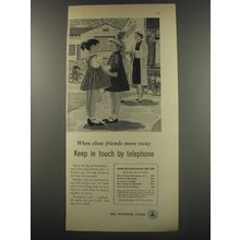 1956 Bell Telephone System Ad - When close friends move away Keep in Touch