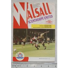 1993 programme Walsall v. Scunthorpe United, 31/8