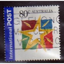 AUS 2001 80c 'CHRISTMAS STAR' FINE USED (EBID43-980)