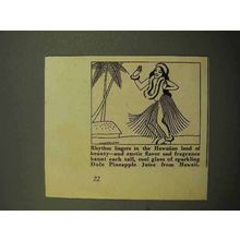 1939 Dole Pineapple Juice Ad - Rhythm Lingers in Land