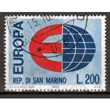 San Marino Europa cept 1964 gestempeld