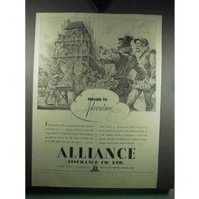 1939 Alliance Assurance Co. Ad - Prlude to Adventure