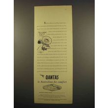 1957 Qantas Airline Ad - Australian for Comfort
