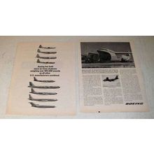 1964 Boeing Ad - B-29 C-97 B-50 B-47 B-52 C-135 707 727